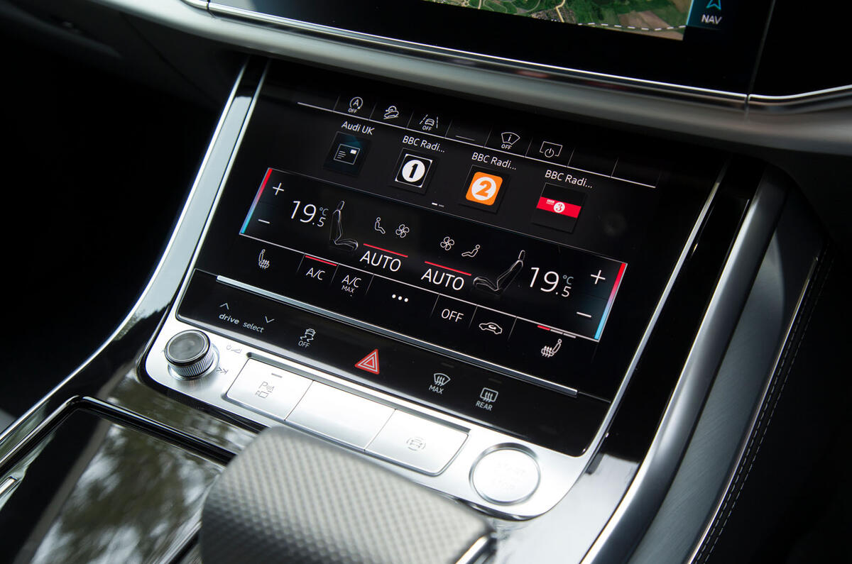 Audi Q8 50 TDI Quattro S Line 2018 road test review - climate controls
