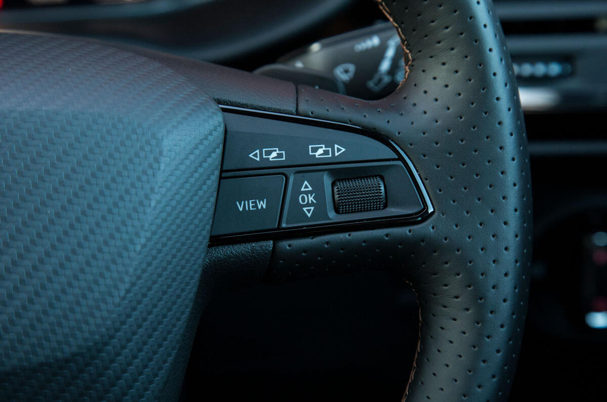 Cupra Ateca 2019 road test review - steering wheel controls