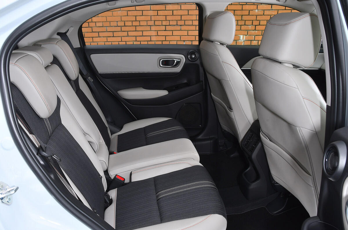 17 Honda HR V 2021 road test review rear seats