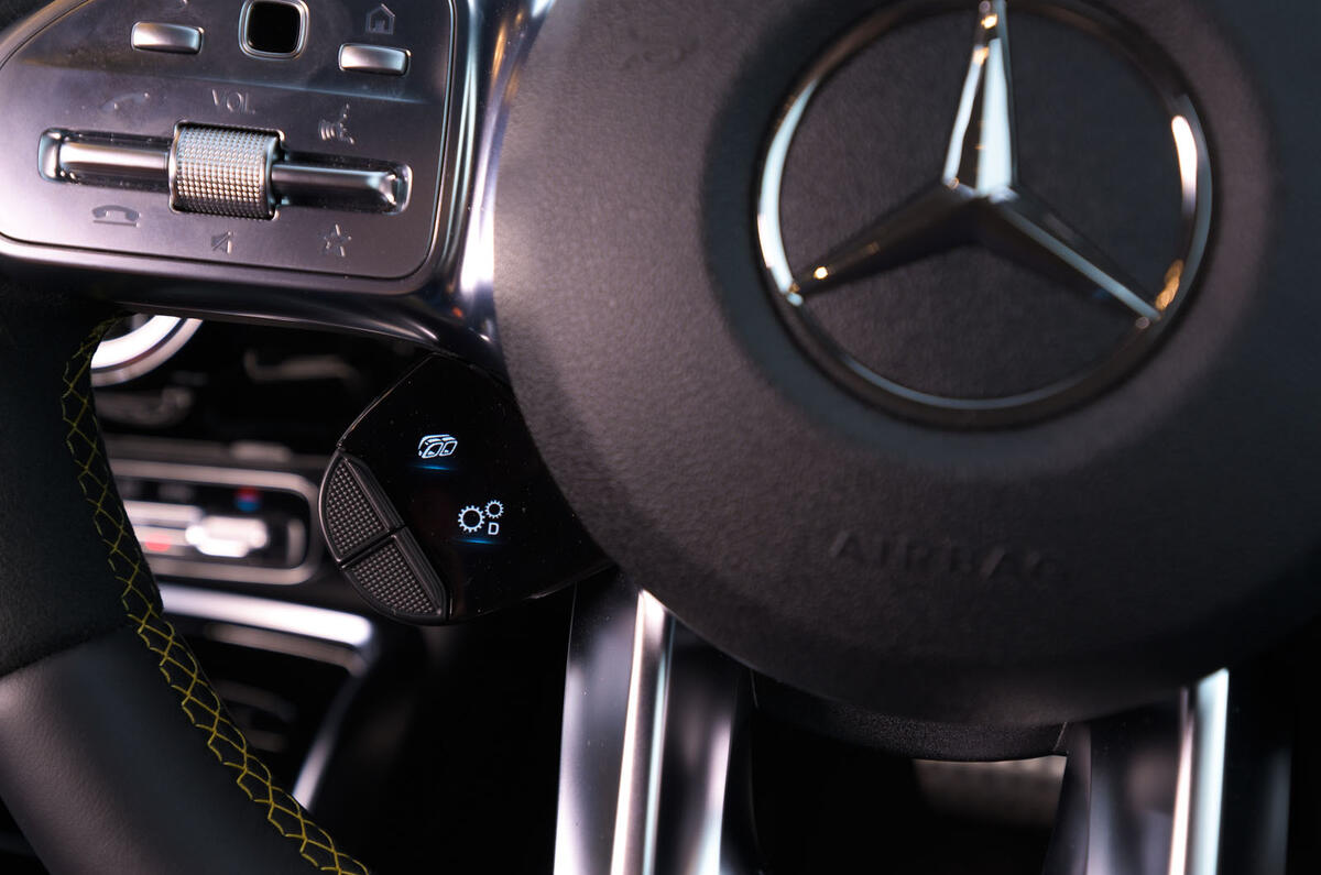 Mercedes-AMG A45 S 4Matic+ 2020 road test review - shortcut buttons