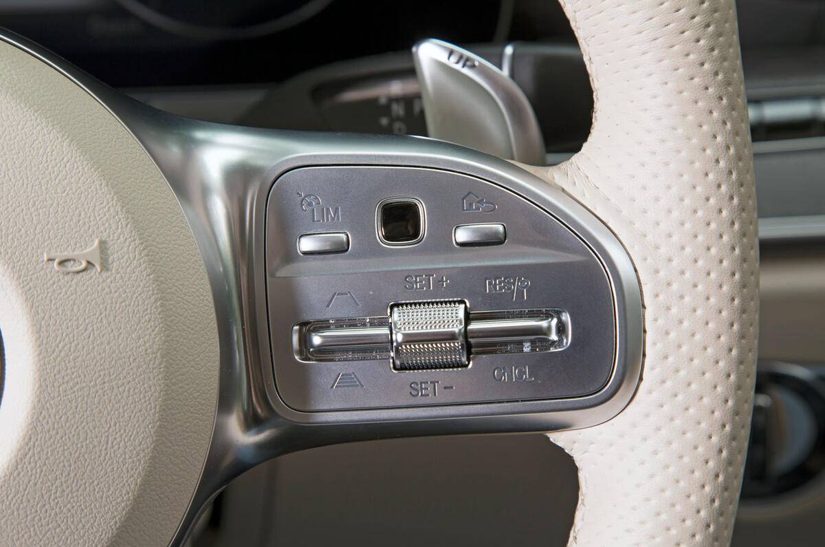 Mercedes-AMG CLS 53 2018 road test review - steering wheel buttons