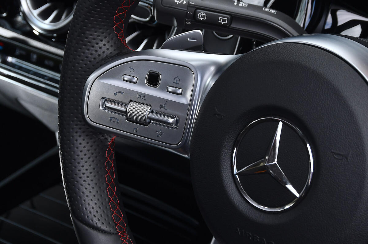 17 Mercedes Benz EQA 2021 road test review steering wheel