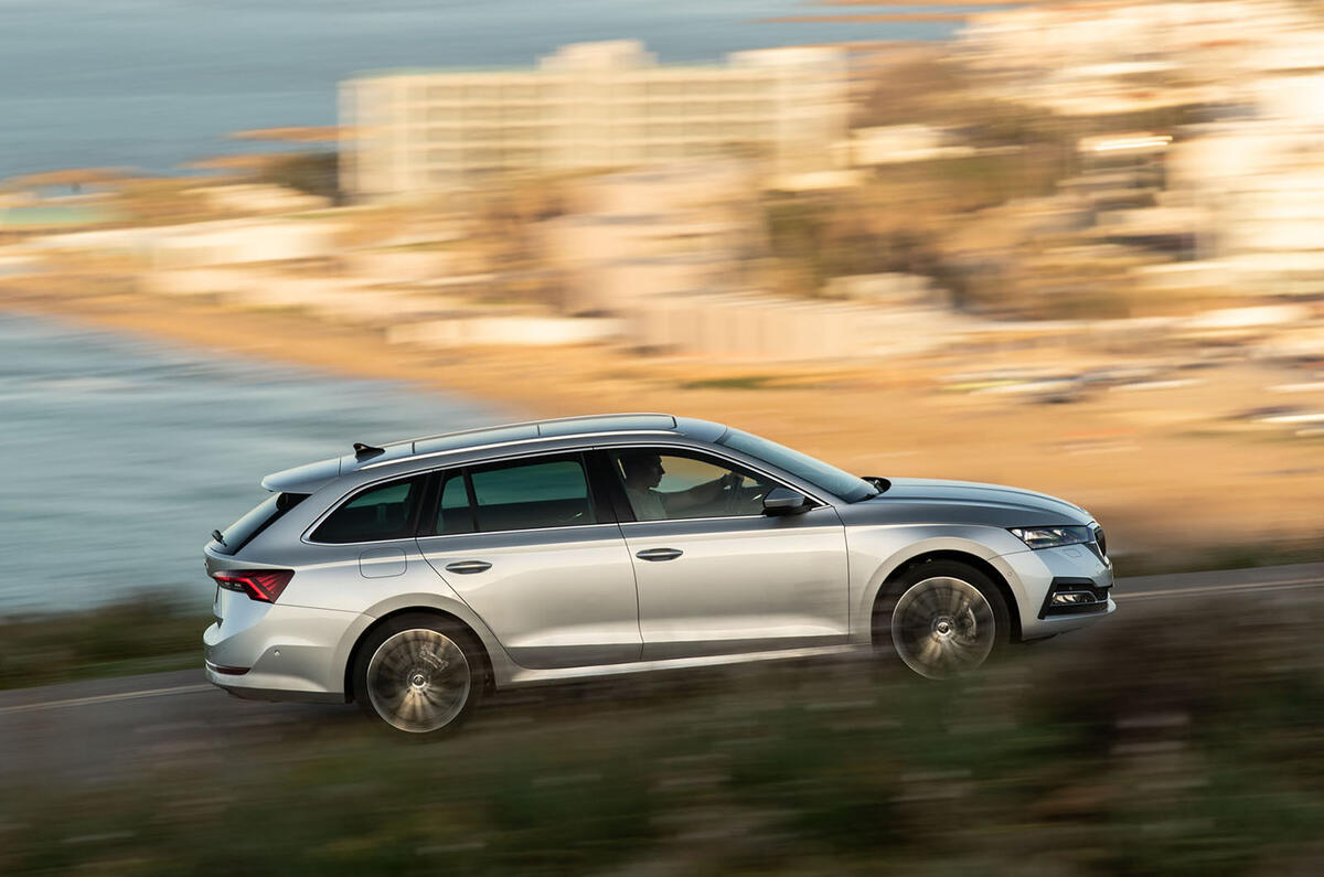 Skoda Octavia Estate 2020 road test review - on the road side