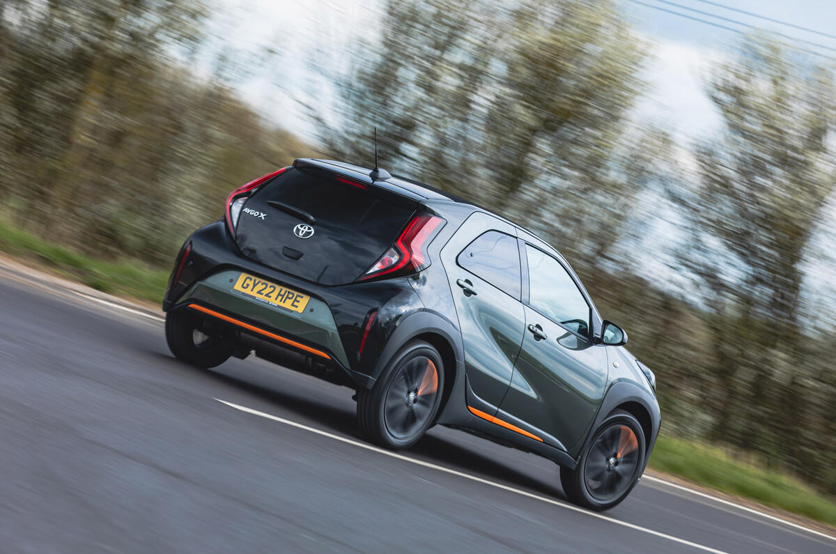 17 Toyota Aygo X RT 2022 rear corner