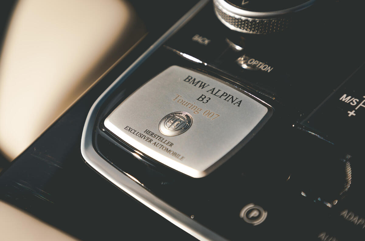 Alpina B3 Touring 2020 road test review - plaque