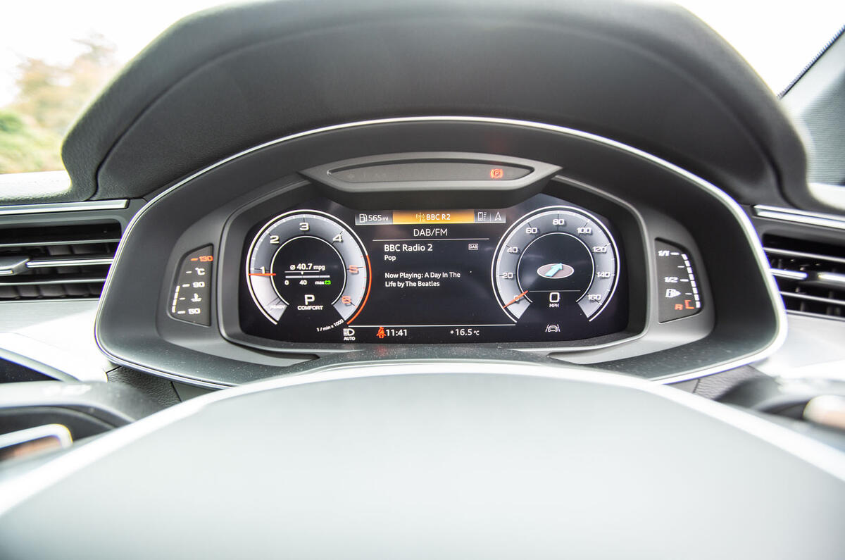 Audi A6 Avant 2018 road test review - instruments dials