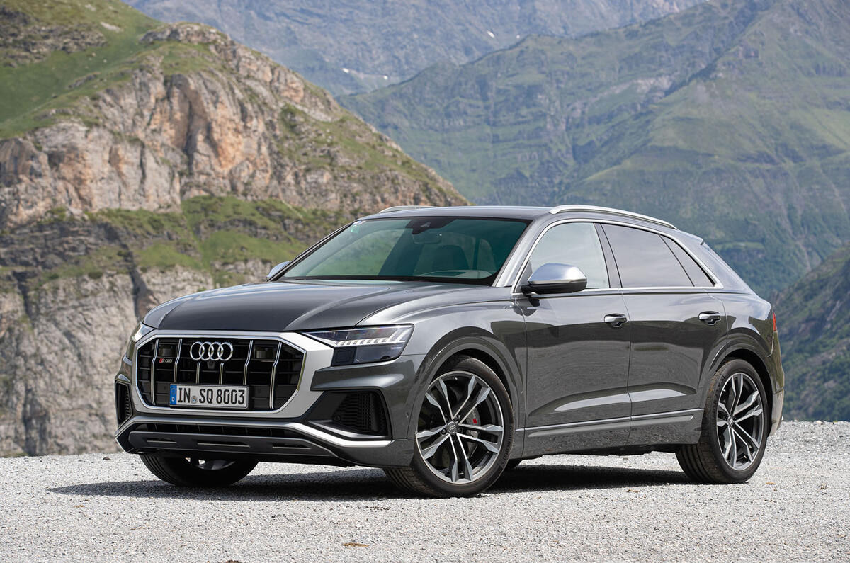 Audi SQ8 2019 road test review - static front