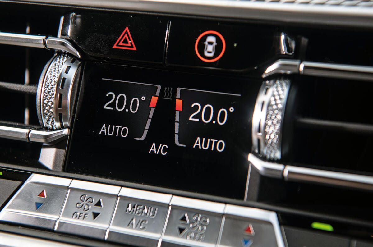 BMW X5 2018 road test review - climate controls