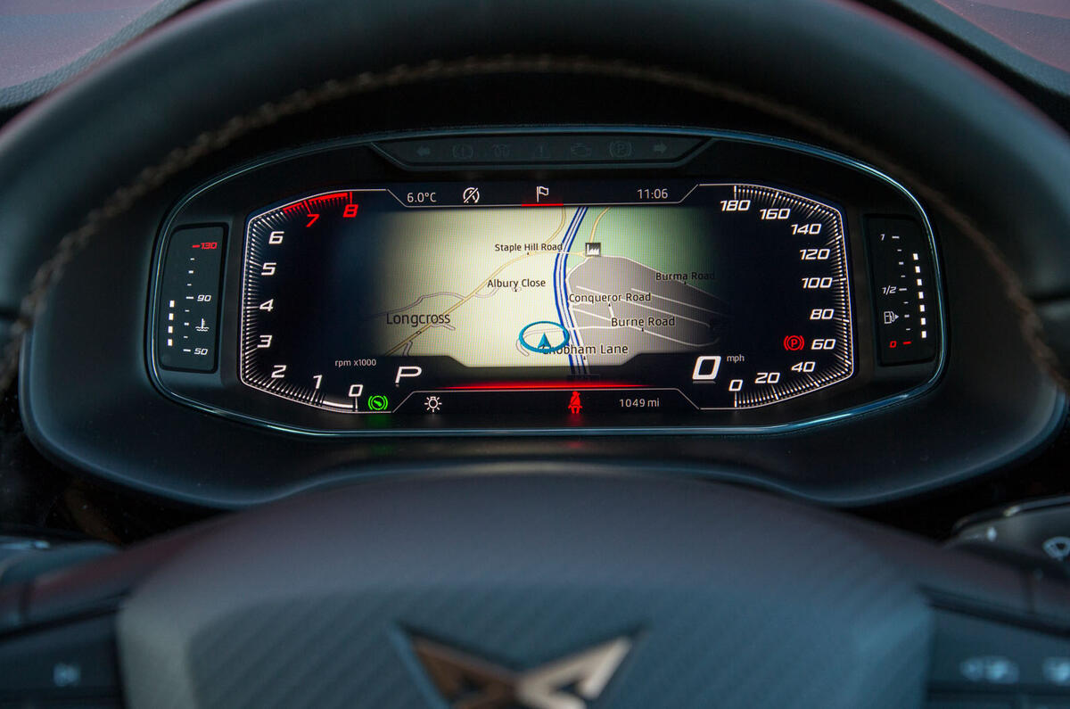 Cupra Ateca 2019 road test review - instrument binnacle