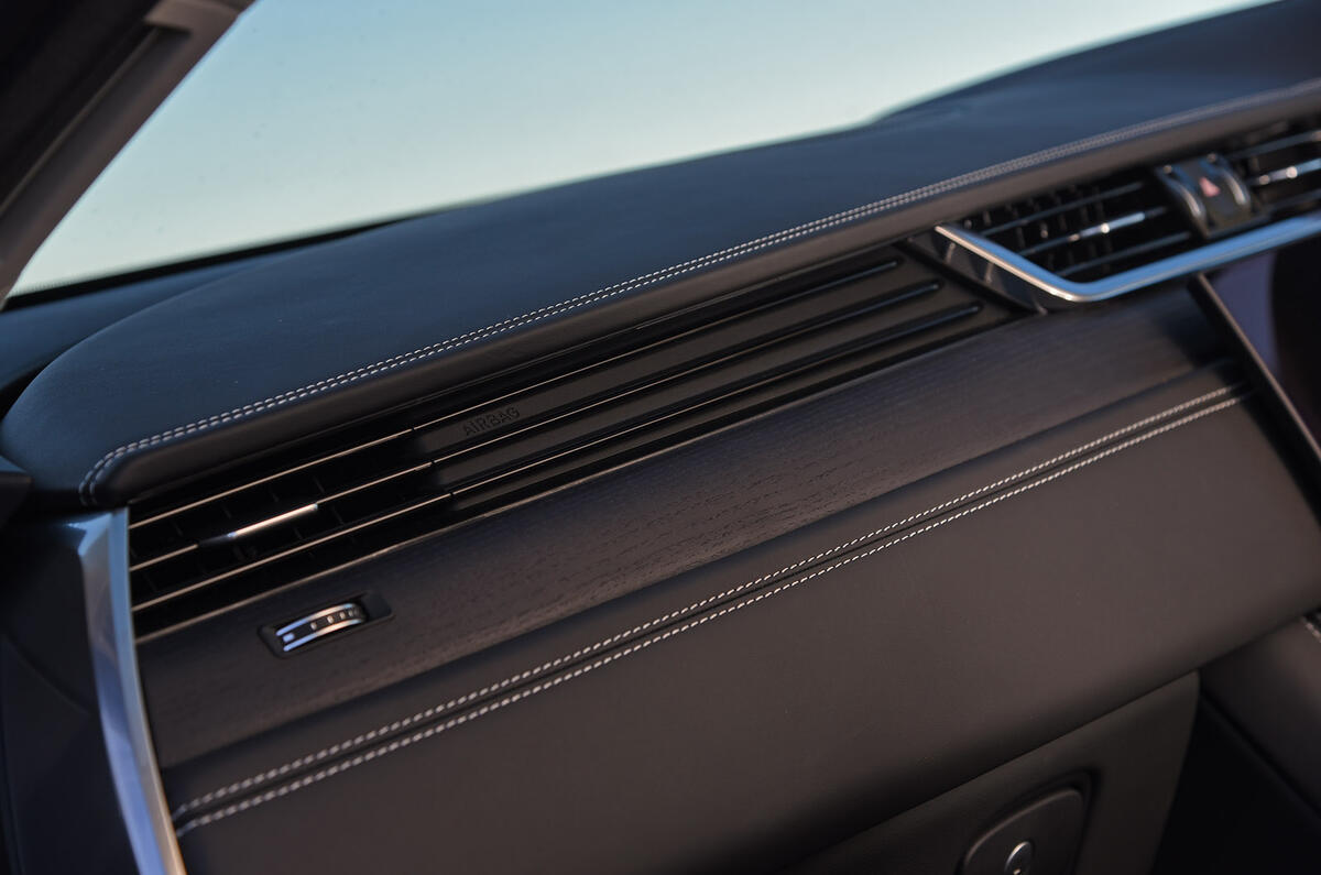 18 Jaguar F Pace P400e 2021 road test review interior trim