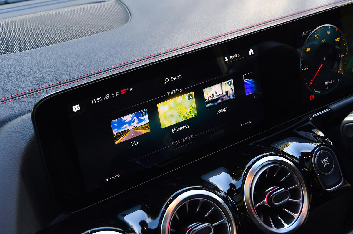 18 Mercedes Benz EQA 2021 road test review infotainment