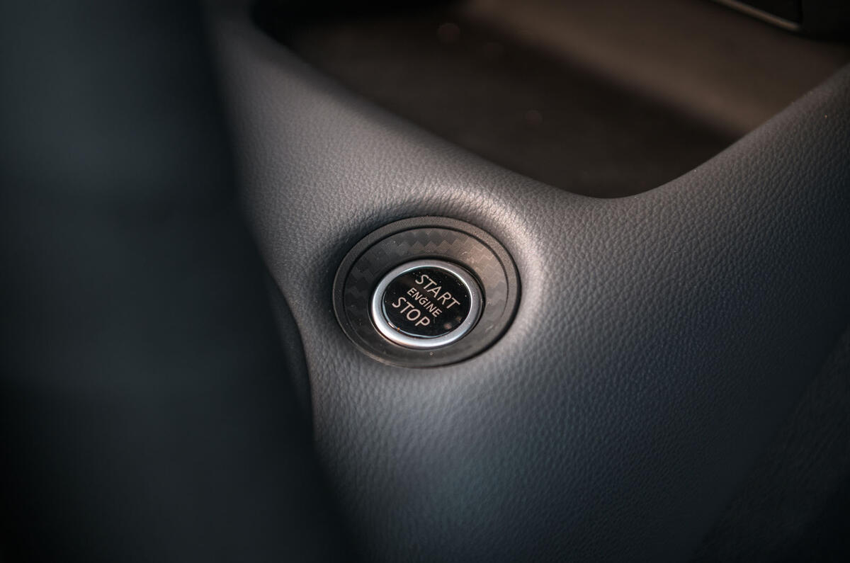 Nissan Juke 2020 road test review - start button