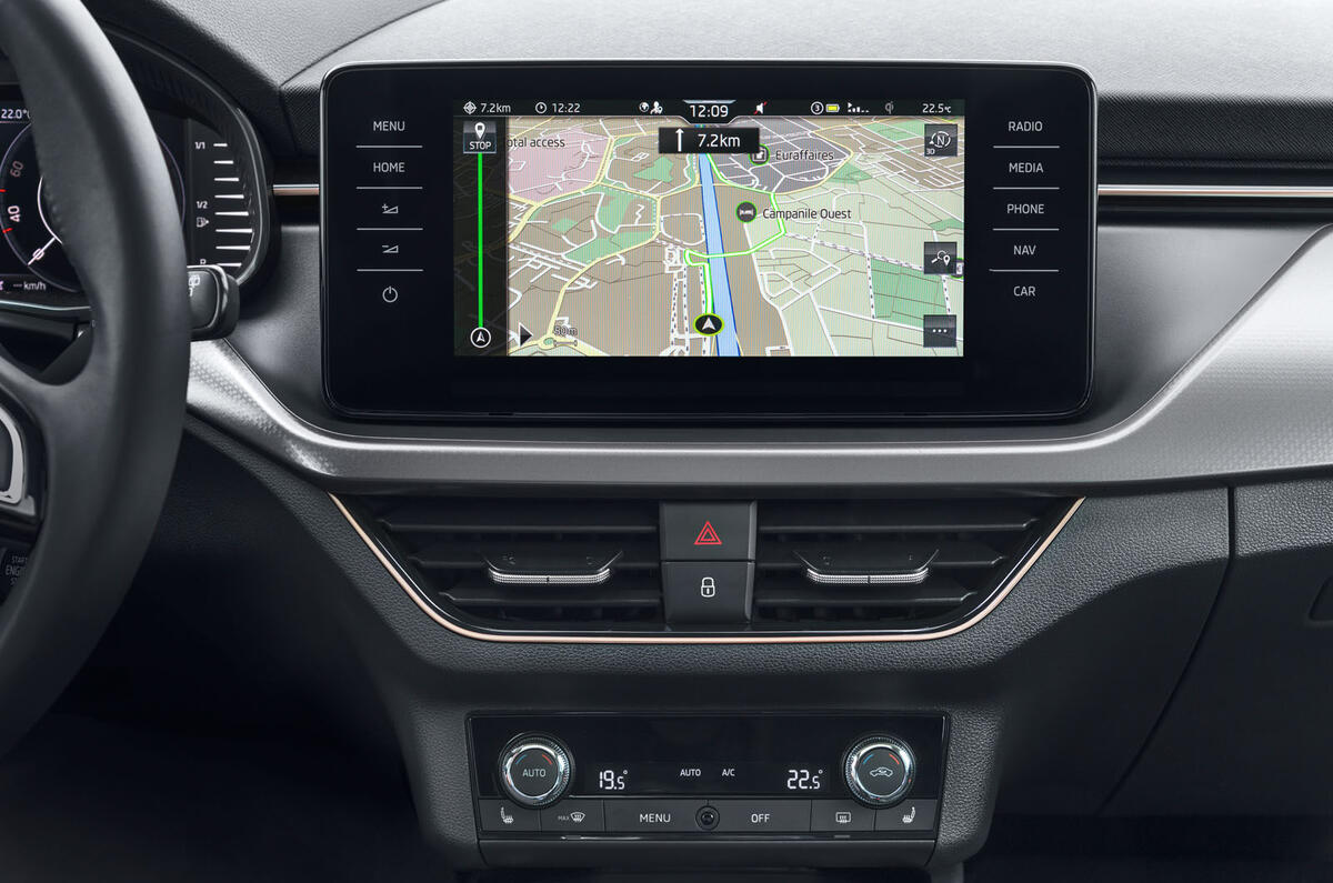 Skoda Kamiq 2019 road test review - navigation