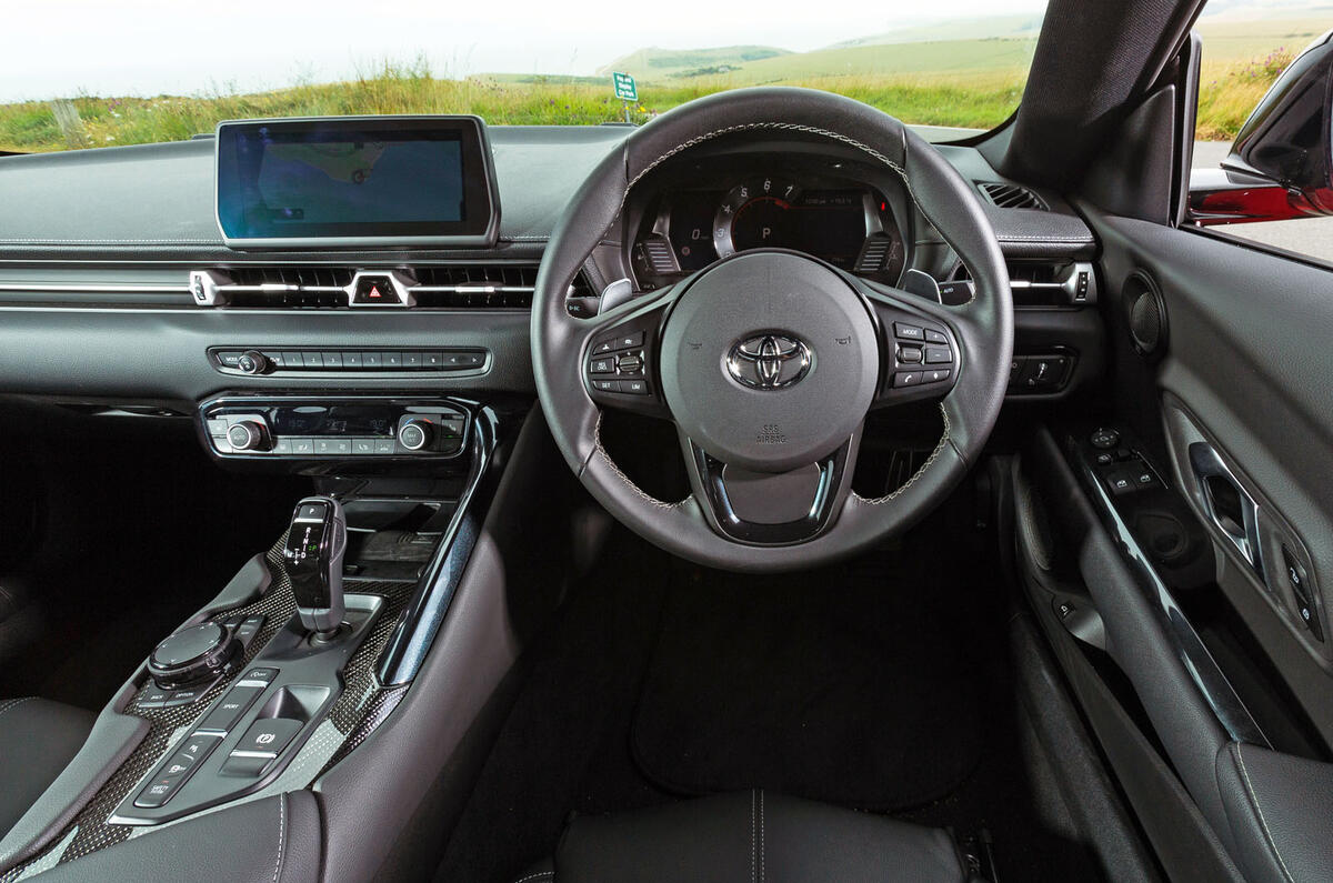 Toyota GR Supra 2019 road test review - dashboard