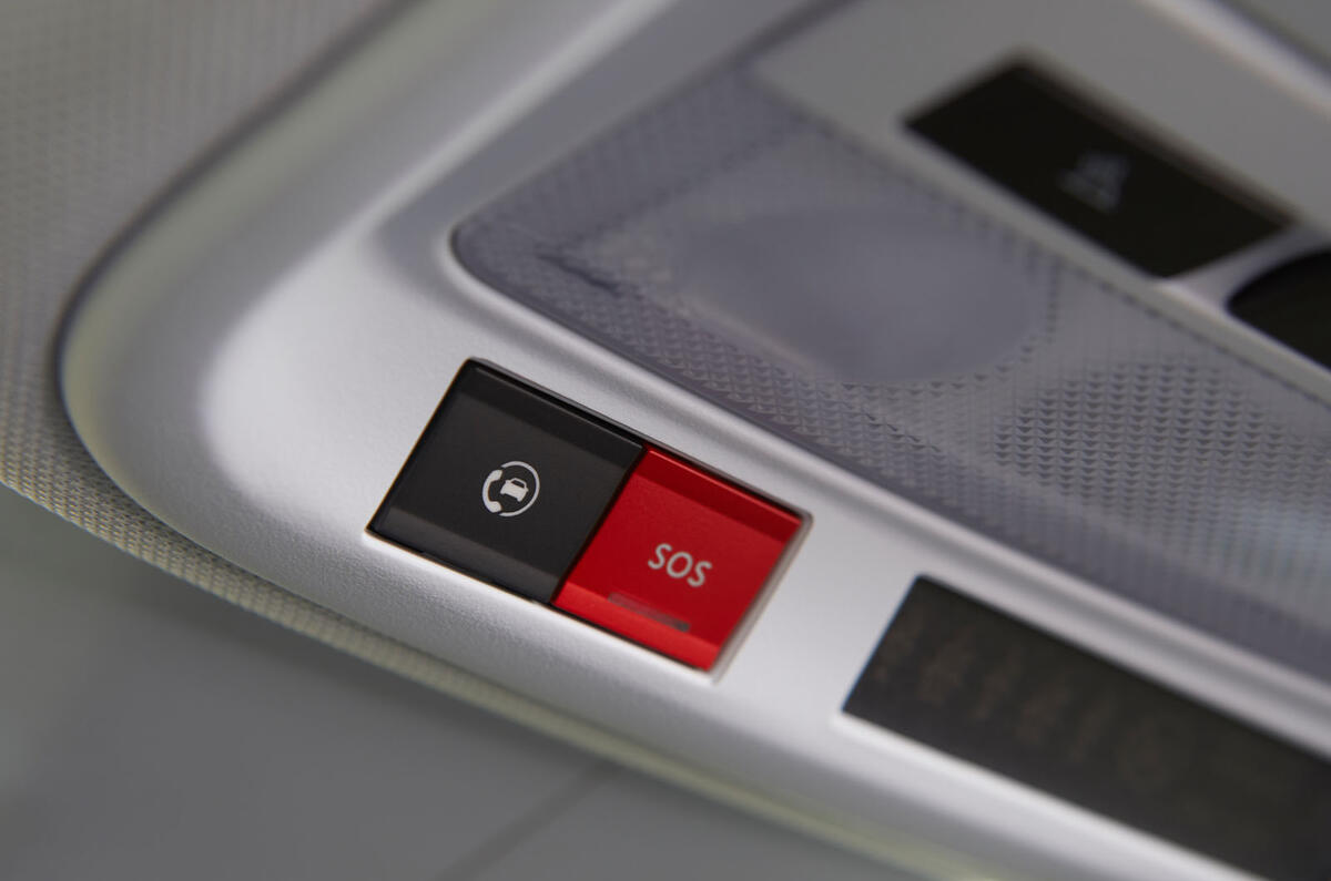 Vauxhall Grandland X Hybrid4 2020 road test review - SOS button