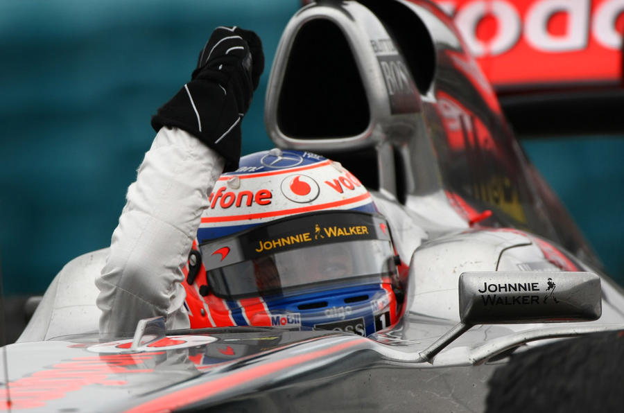 Button&#039;s Hungarian GP win in pics