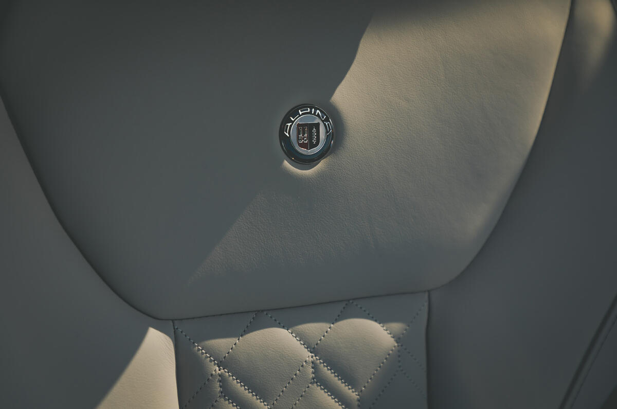 Alpina B3 Touring 2020 road test review - seat details