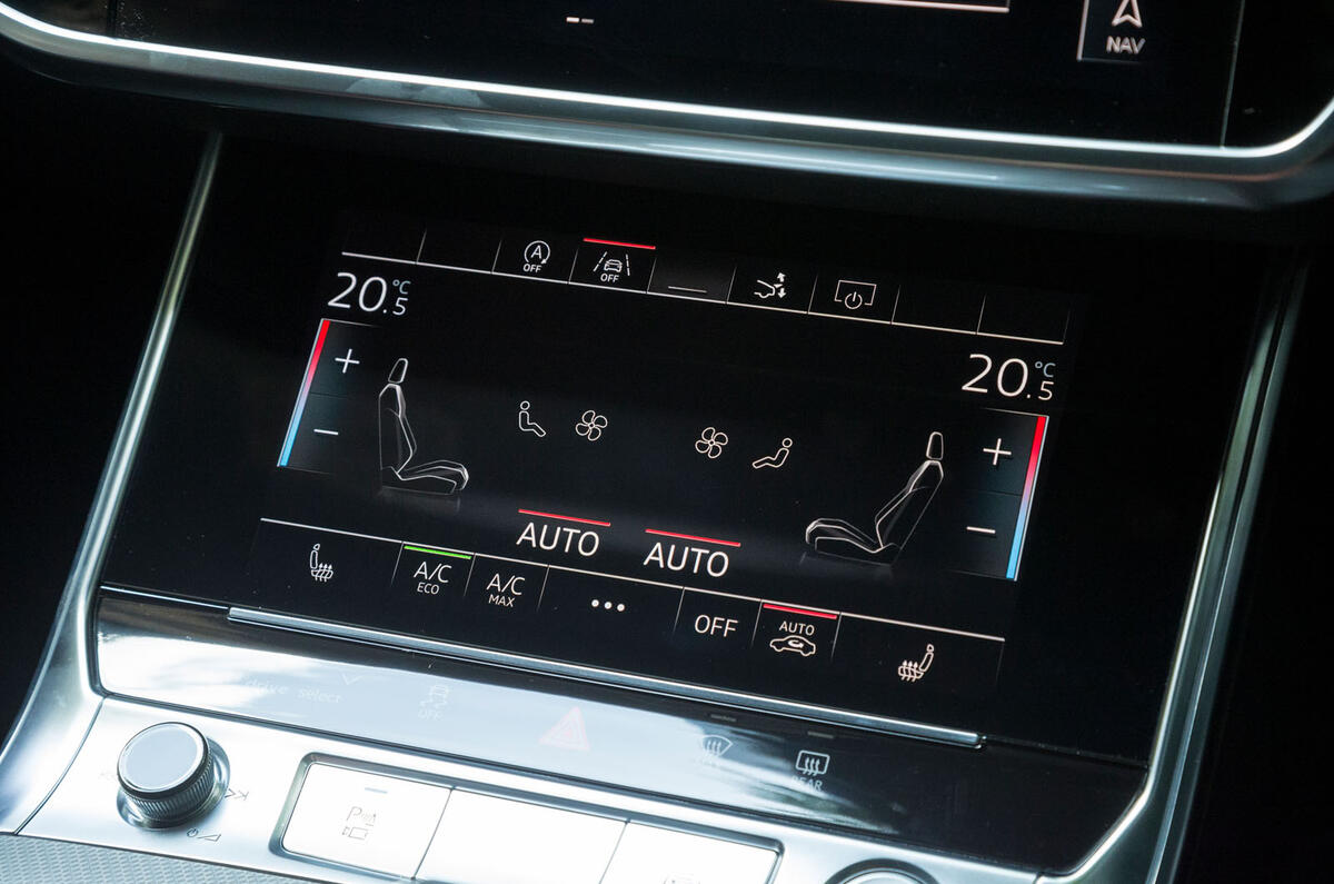 Audi A7 Sportback 2018 road test review climate control
