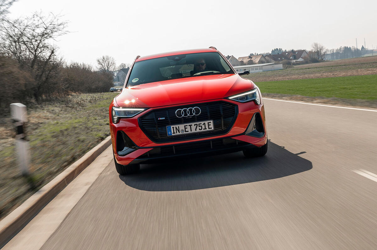 Audi E-tron Sportback 2020 road test review - on the road nose