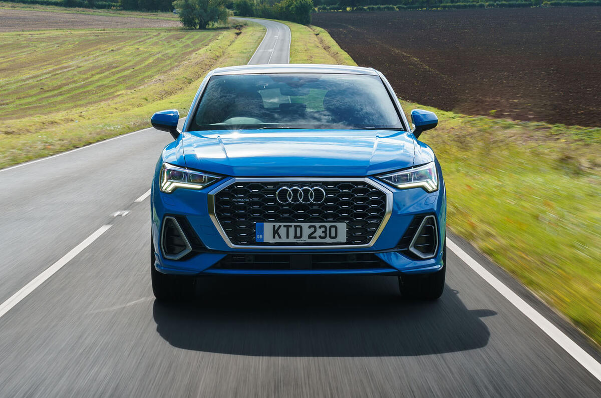 Audi Q3 Sportback 2019 road test review - on the road nose