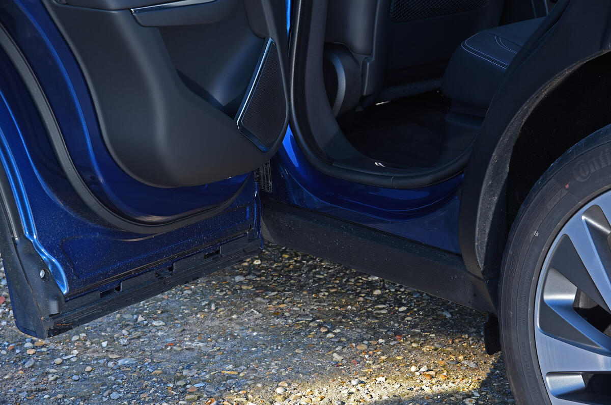 19 Jaguar F Pace P400e 2021 road test review door protectors