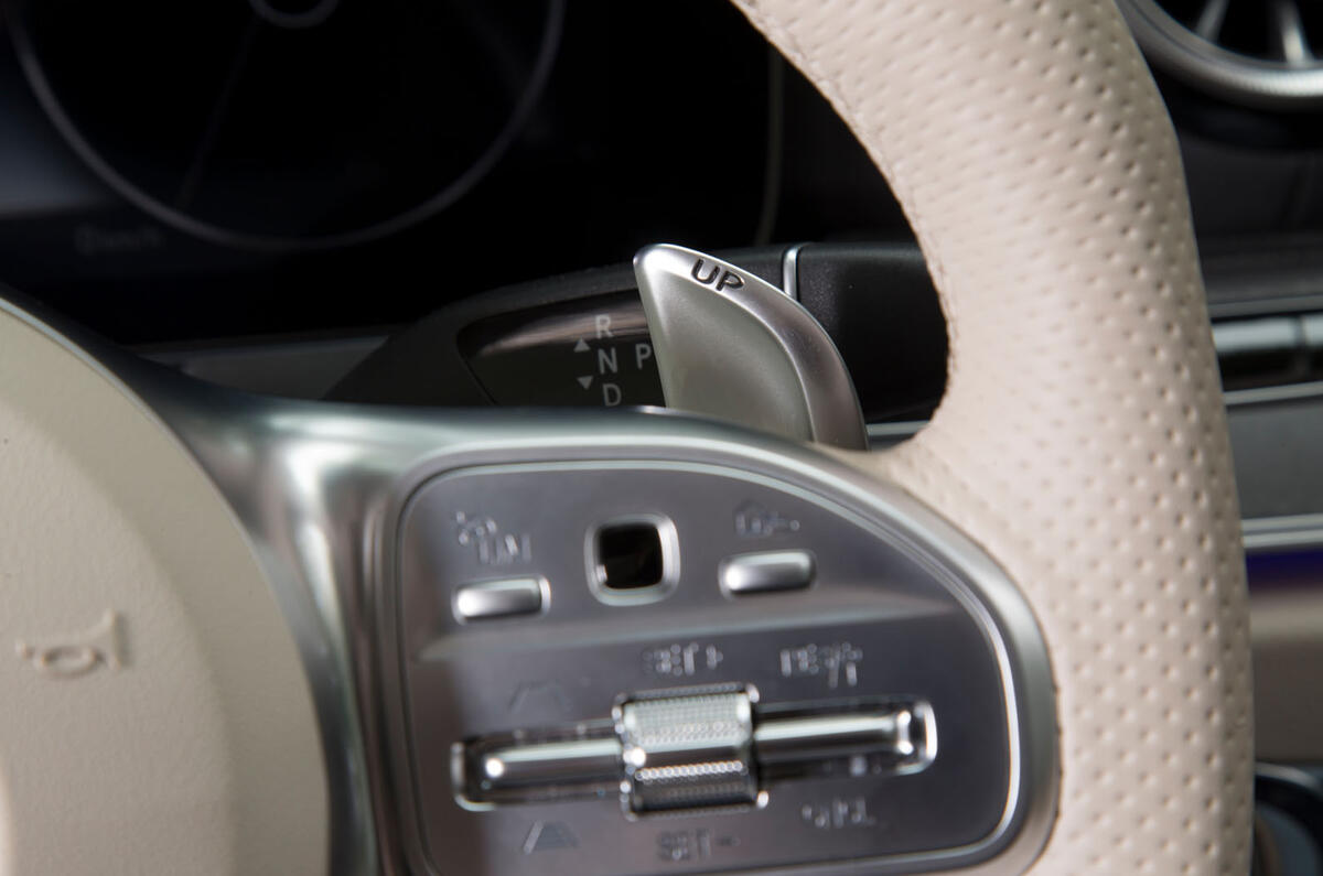 Mercedes-AMG CLS 53 2018 road test review - shifter paddles