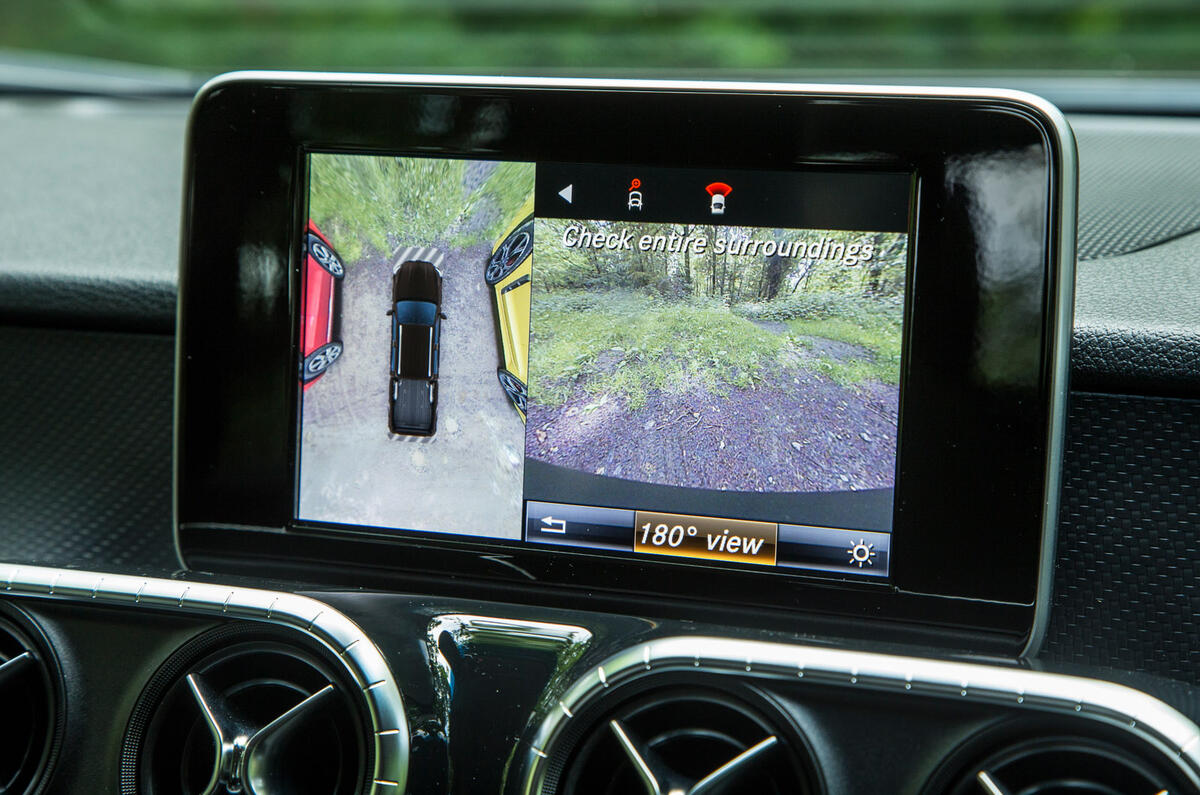 Mercedes-Benz X-Class road test review reversing camea