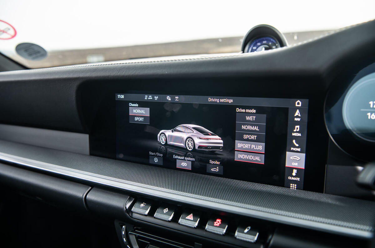 Porsche 911 Carrera S 2019 road test review - drive modes