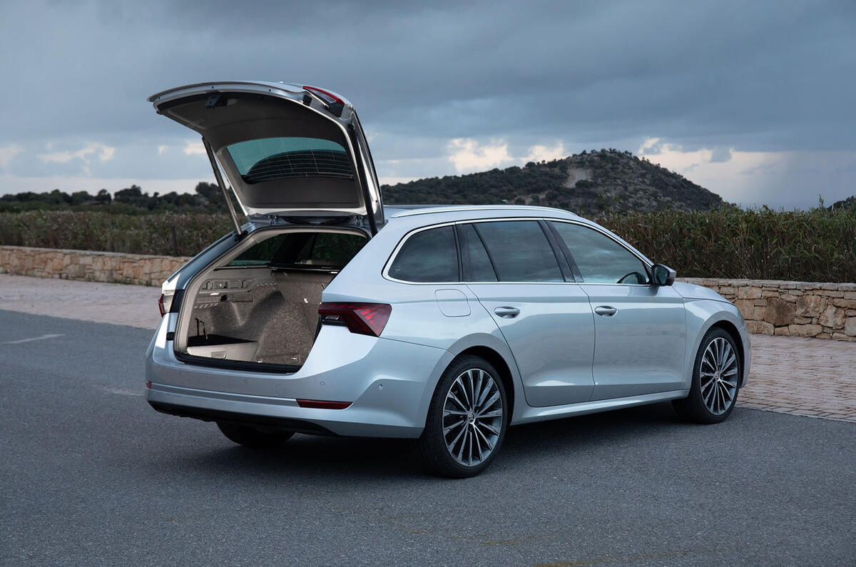 Skoda Octavia Estate 2020 road test review - static rear