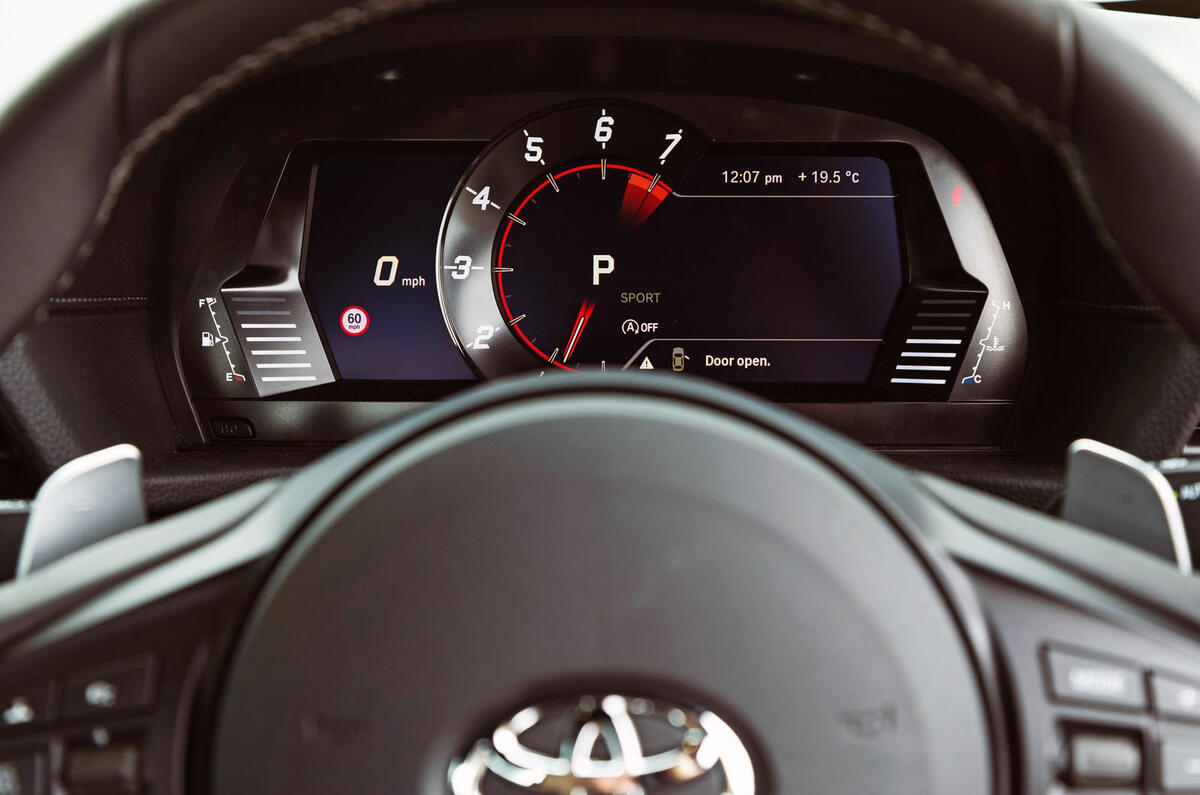 Toyota GR Supra 2019 road test review - instruments