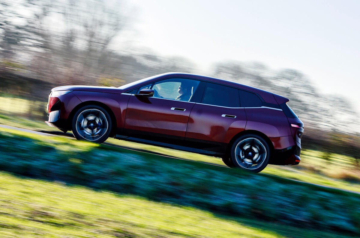2 BMW iX 2022 road test review side pan