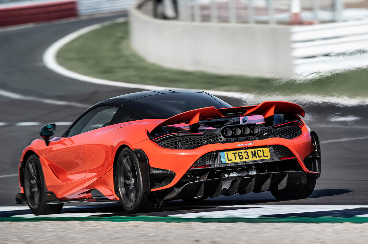 McLaren 765LT 2020 road test review - hero rear