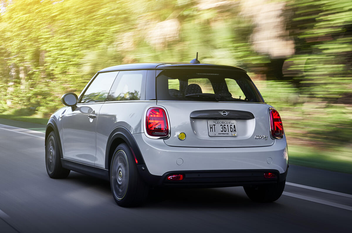 Mini Electric 2020 road test review - hero rear