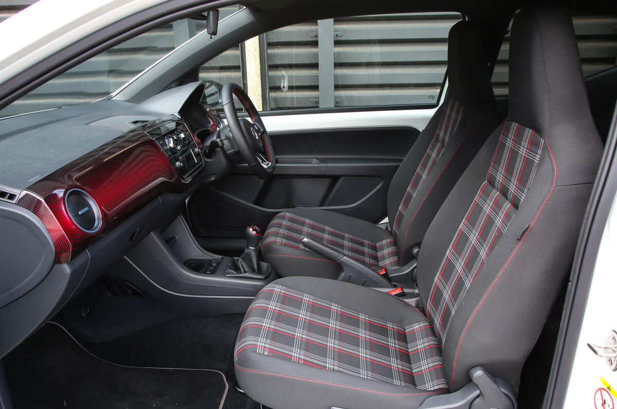 Volkswagen Up GTI 2018 review front seats
