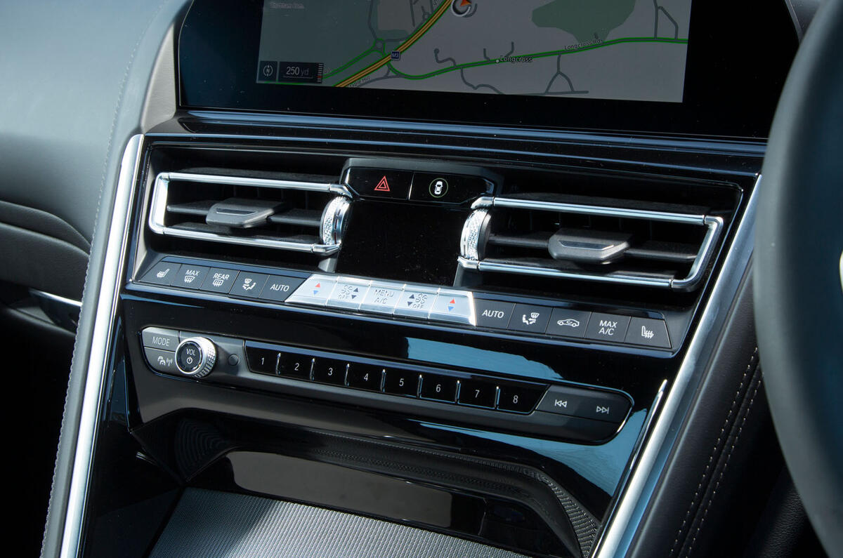 BMW 8 Series Coupé 2019 road test review - climate controls