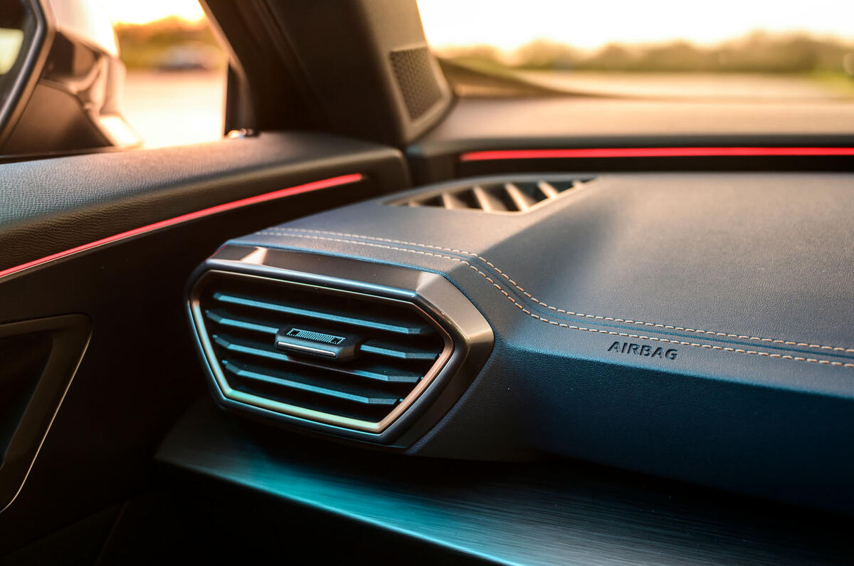 20 Cupra Formentor 2021 road test review dashboard trim