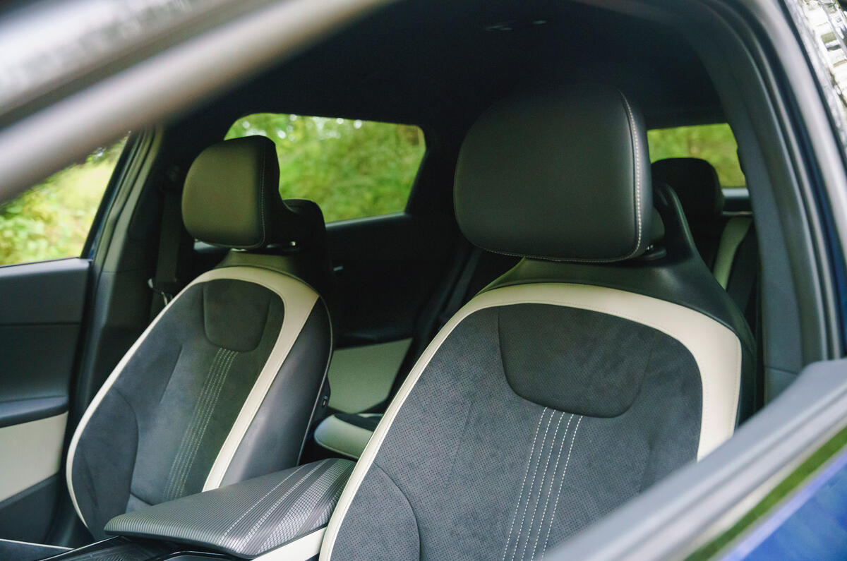 20 Kia EV6 2022 road test review front seats