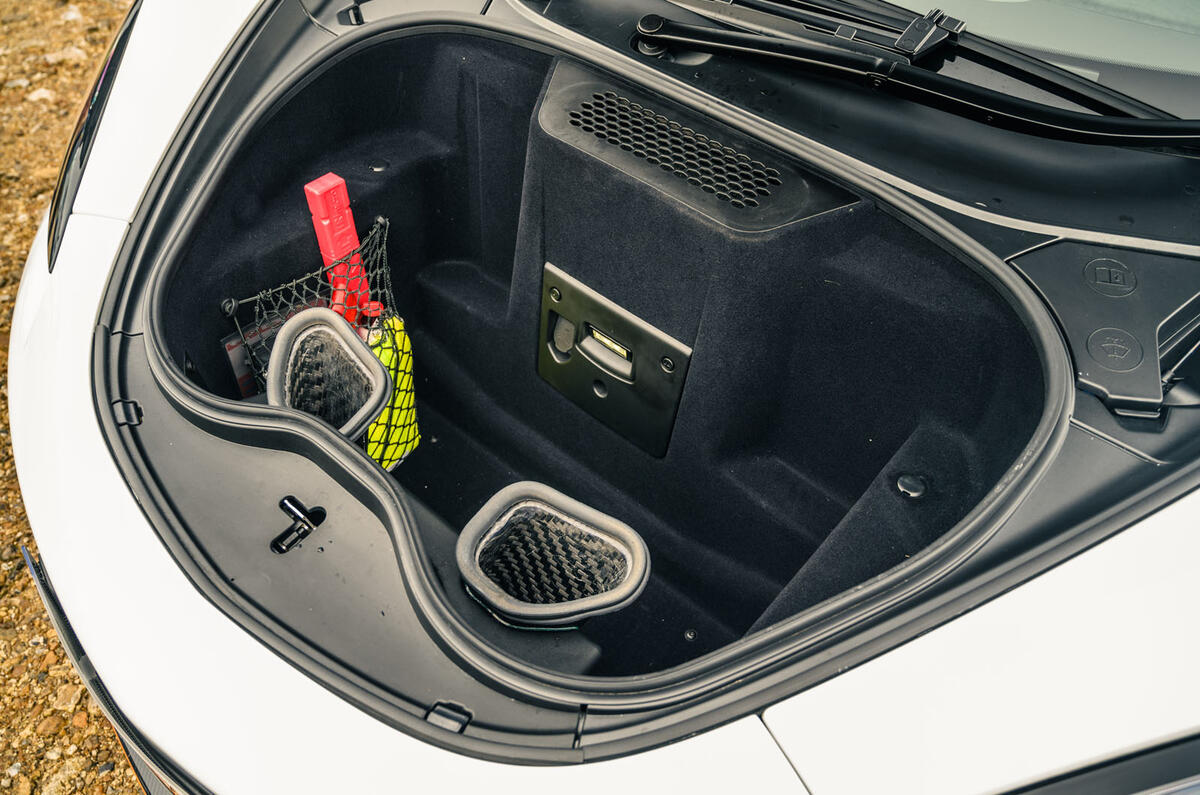 20 McLaren 620R 2021 road test review boot