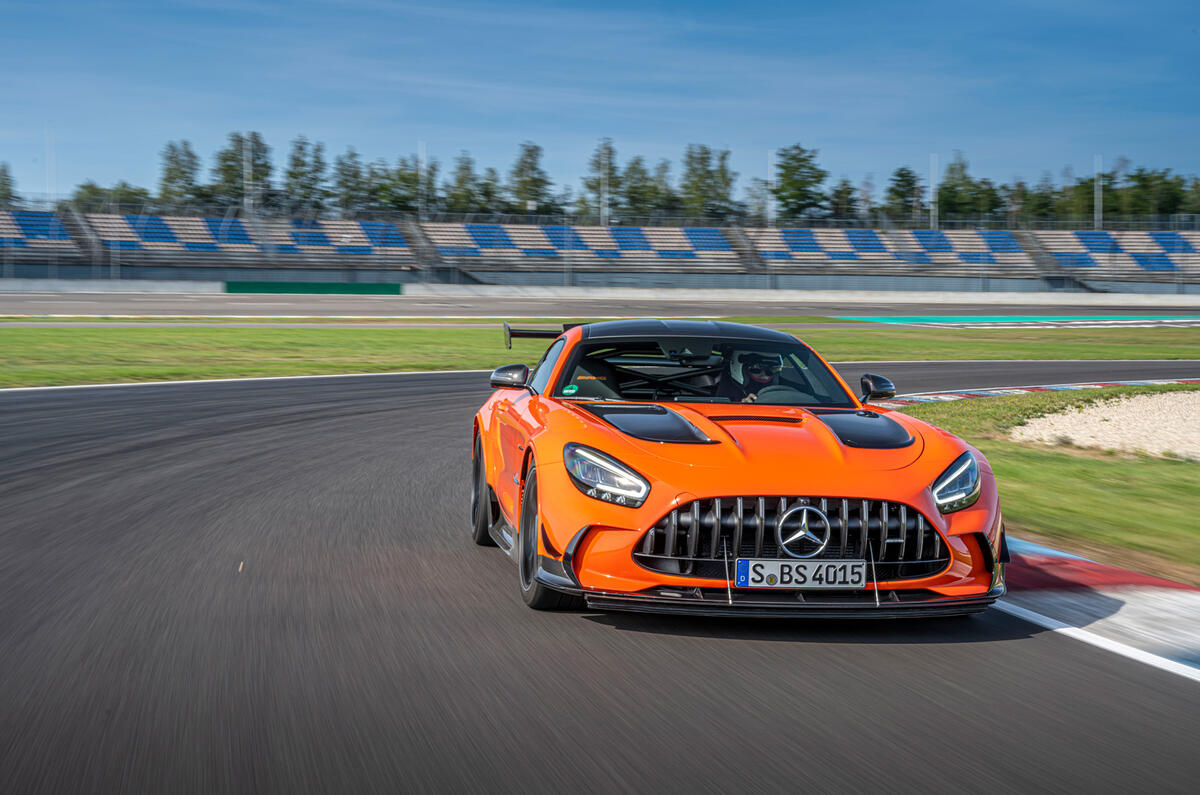 Mercedes-AMG GT Black Series road test review - on track front