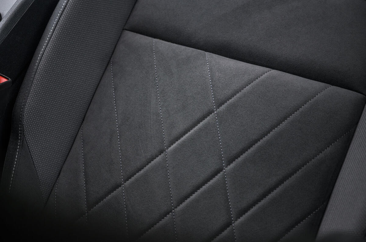 Volkswagen Golf 2020 road test review - seat details