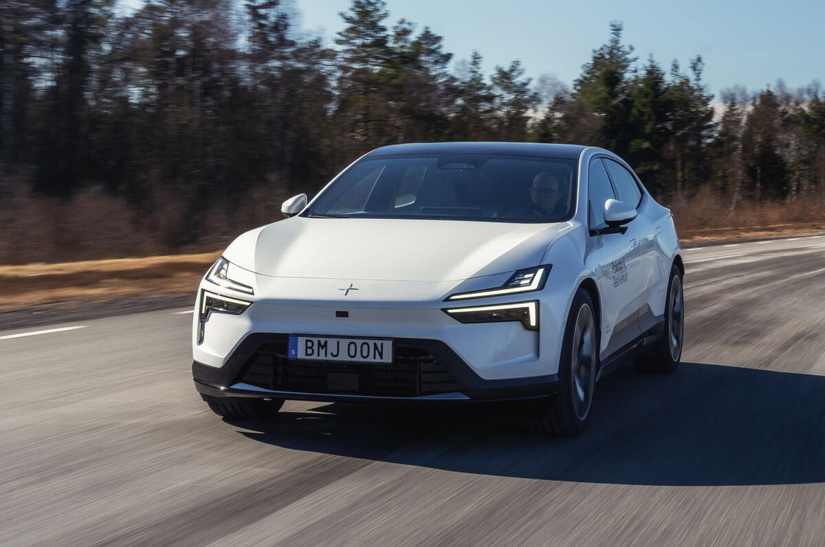 2024 Polestar 4 prototype at test track 2