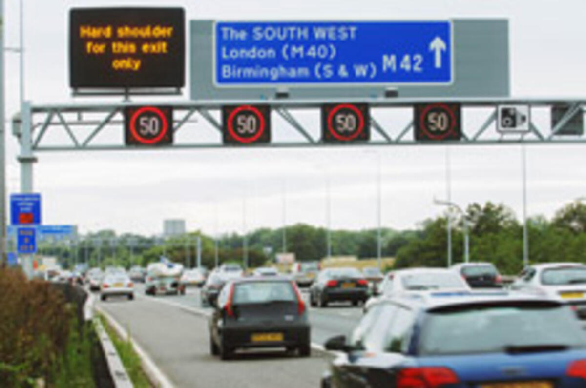 Higher hard shoulder speed limit