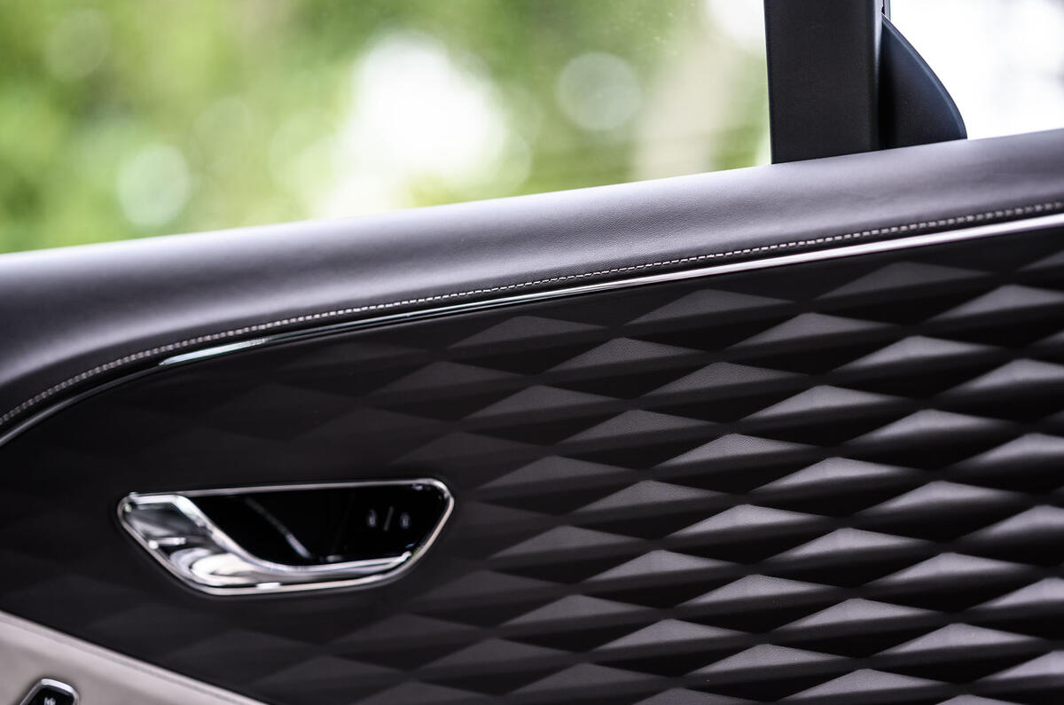 Bentley Flying Spur 2020 road test review - door cards