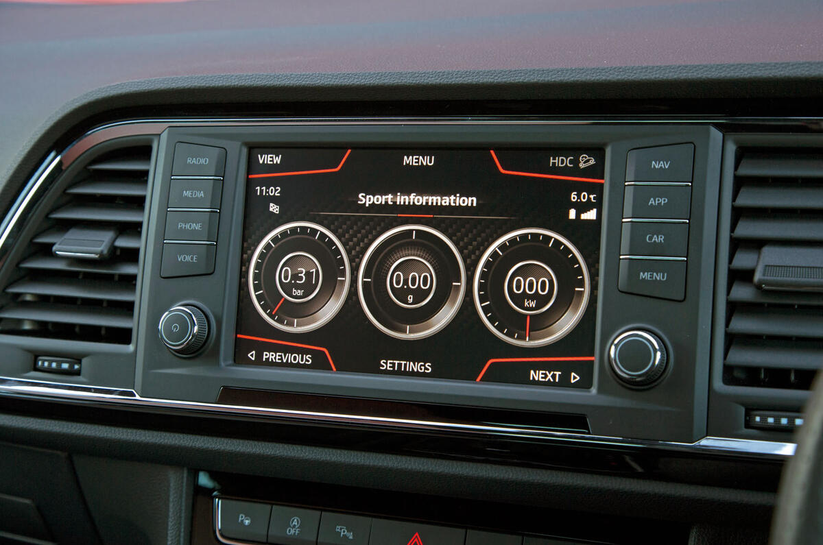 Cupra Ateca 2019 road test review - sports dials