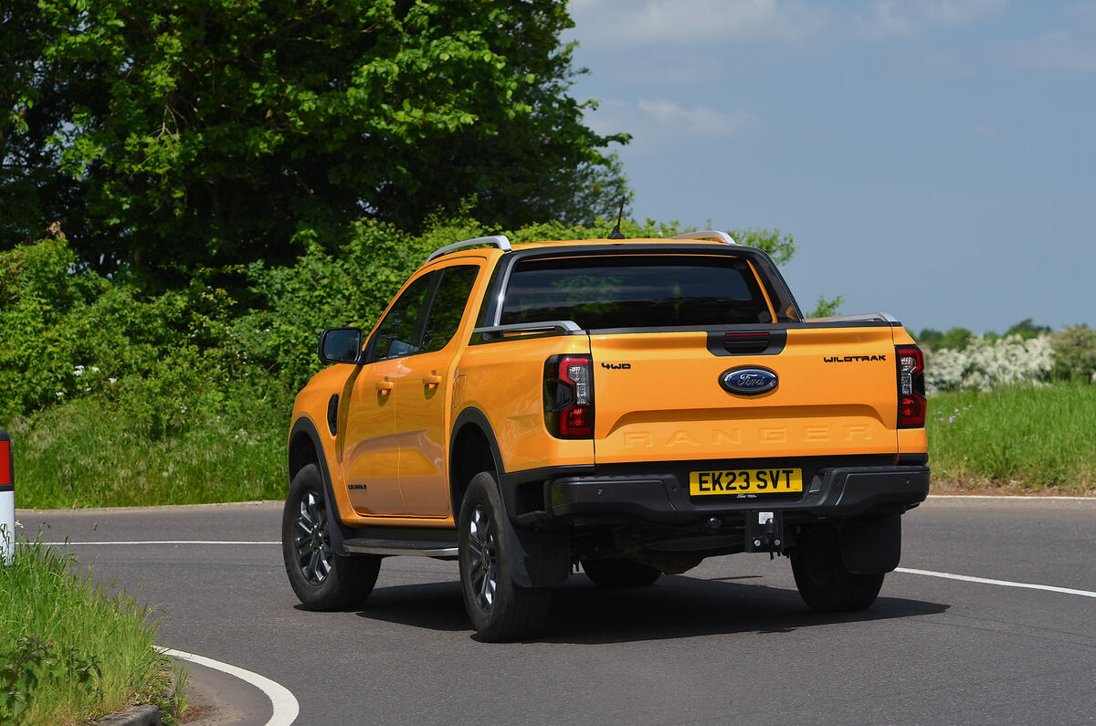 21 Ford Ranger RT 2023 cornering rear
