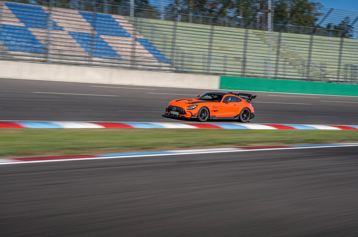 Mercedes-AMG GT Black Series road test review - on track side