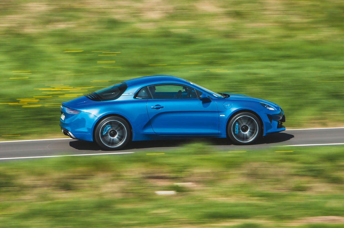 Alpine A110 2018 road test review on the road side