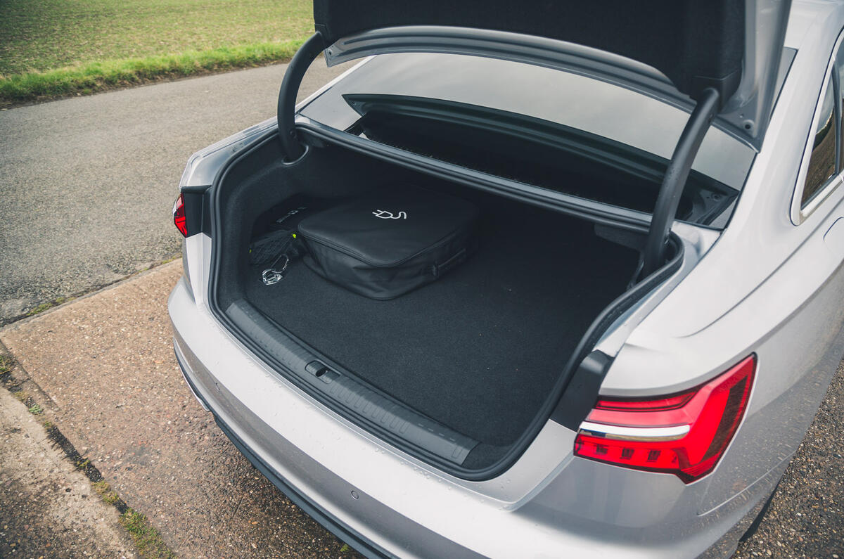 22 Audi A6 TFSIe 2022 road test review boot