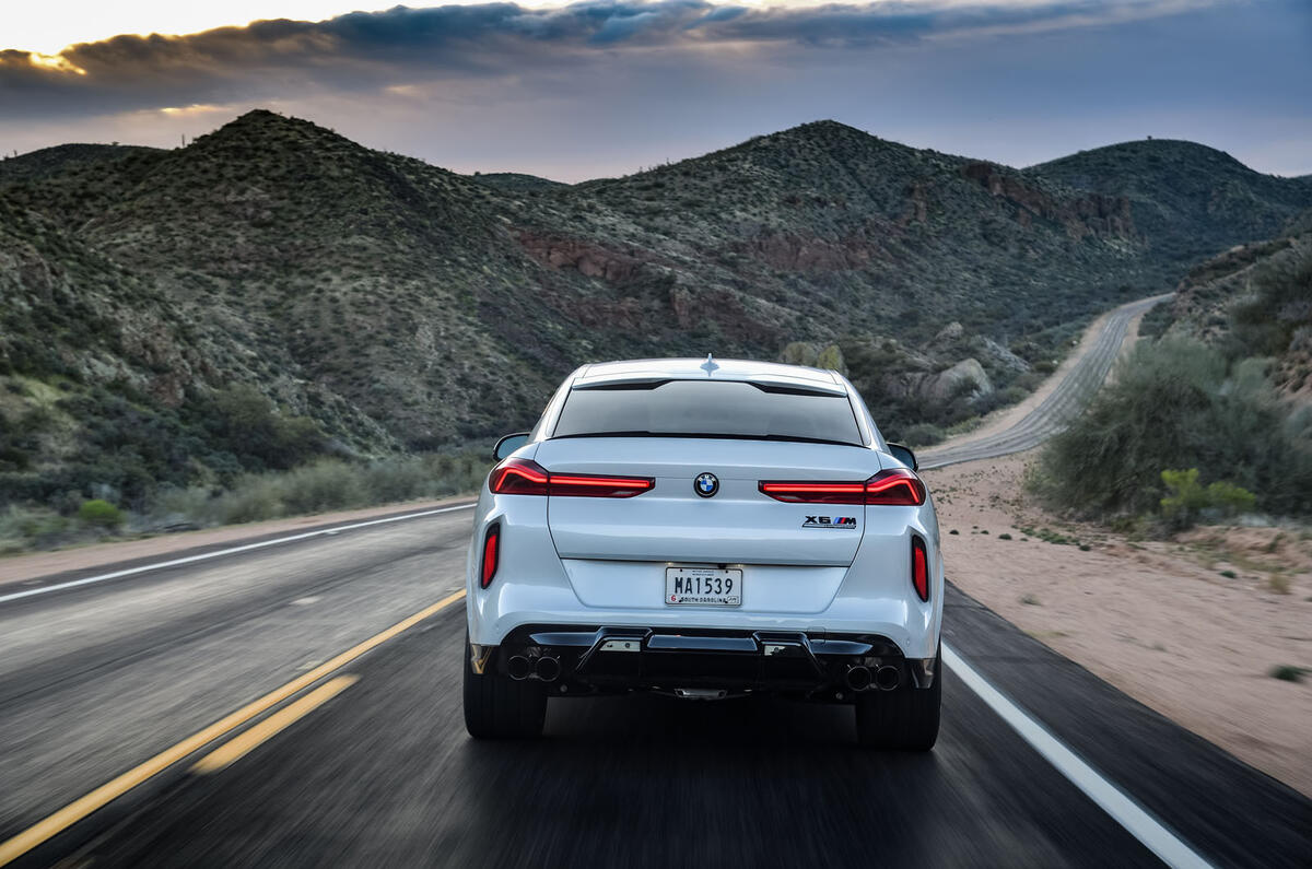 BMW X6 M Competition 2020 road test review - rear end