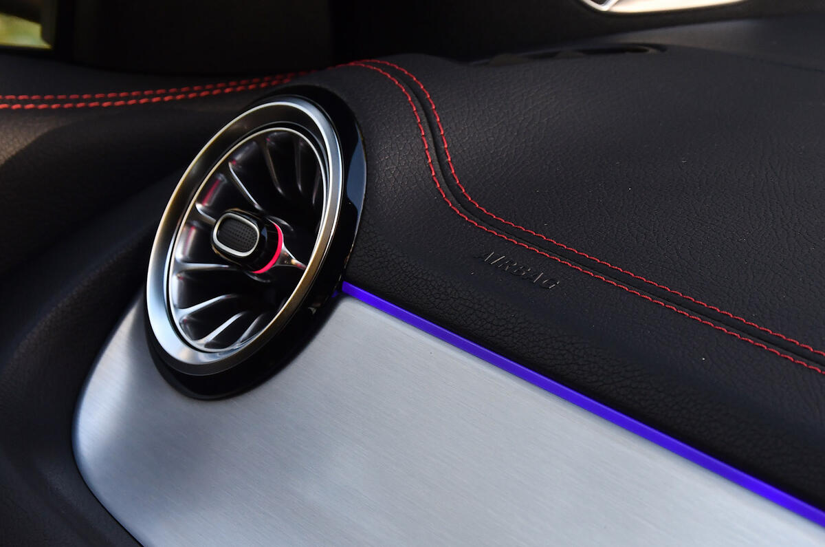 22 Mercedes Benz EQA 2021 road test review interior trim